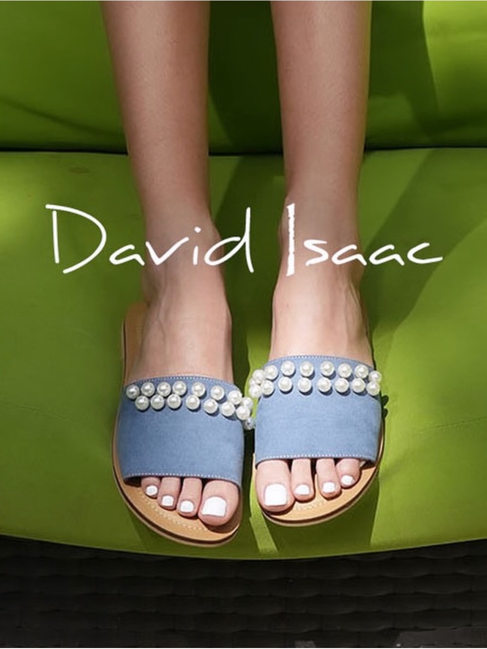 BRAND NEW Light Blue Pearl Slides